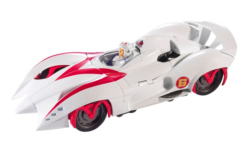 Illustration for article titled Speed Racer vs. Batmobile Zoomdown: Entire 2008 Toy Lineup Get Us All Revved Up